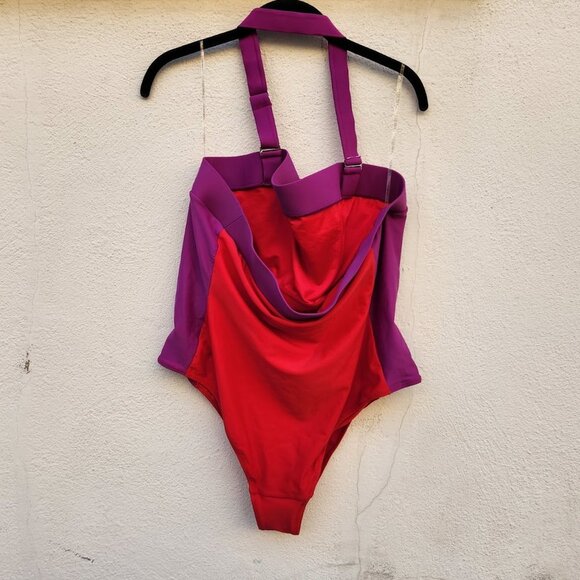 5/$100 SALE - Forever 21 One Piece Colorblock Swimsuit - Picture 3 of 6